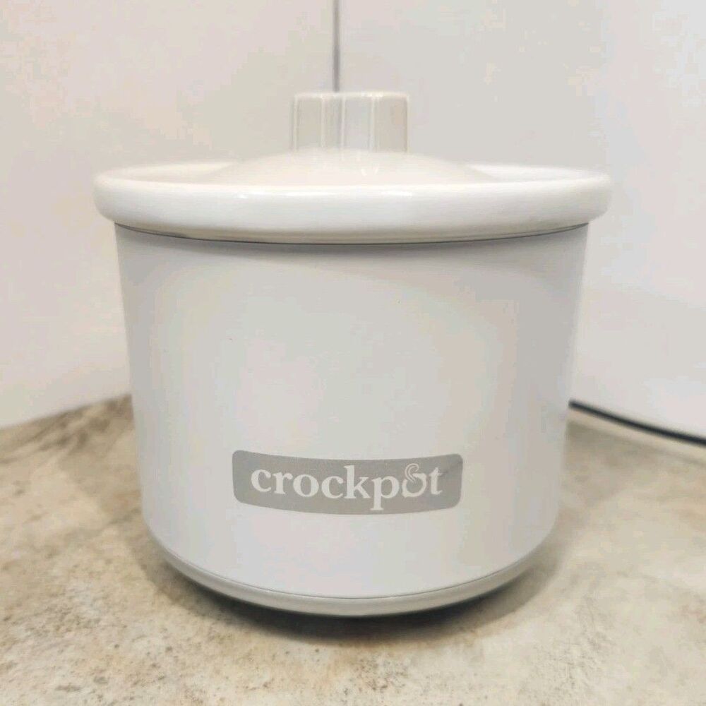 Crock-Pot 16oz Little Dipper Slow Cooker White Portable Stoneware SCR-05-R